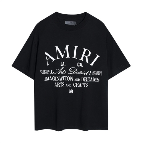 Cheap Amiri T-Shirts Short Sleeved For Unisex #1181301 Replica Wholesale [$25.00 USD] [ITEM#1181301] on Replica Amiri T-Shirts