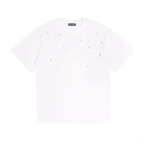 Cheap Chrome Hearts T-Shirts Short Sleeved For Unisex #1181430 Replica Wholesale [$32.00 USD] [ITEM#1181430] on Replica Chrome Hearts T-Shirts