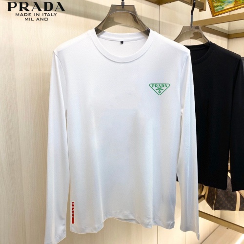 Cheap Prada T-Shirts Long Sleeved For Unisex #1181710 Replica Wholesale [$34.00 USD] [ITEM#1181710] on Replica Prada T-Shirts