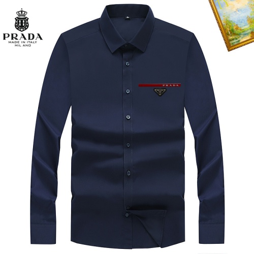 Cheap Prada Shirts Long Sleeved For Unisex #1181854 Replica Wholesale [$40.00 USD] [ITEM#1181854] on Replica Prada Shirts