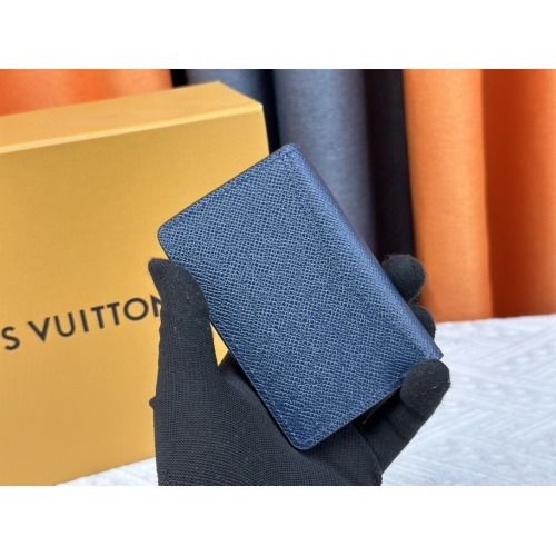 Cheap Louis Vuitton LV Card Case In Navy For Unisex #1182112 Replica Wholesale [$29.00 USD] [ITEM#1182112] on Replica Louis Vuitton LV Wallets