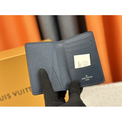 Cheap Louis Vuitton LV Card Case In Navy For Unisex #1182112 Replica Wholesale [$29.00 USD] [ITEM#1182112] on Replica Louis Vuitton LV Wallets