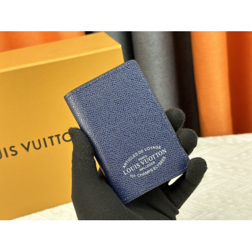 Cheap Louis Vuitton LV Card Case In Blue For Unisex #1182115 Replica Wholesale [$29.00 USD] [ITEM#1182115] on Replica Louis Vuitton LV Wallets