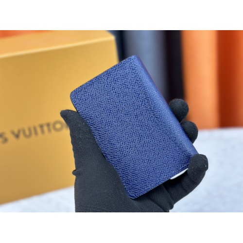 Cheap Louis Vuitton LV Card Case In Blue For Unisex #1182115 Replica Wholesale [$29.00 USD] [ITEM#1182115] on Replica Louis Vuitton LV Wallets