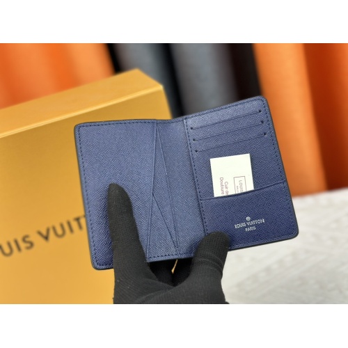 Cheap Louis Vuitton LV Card Case In Blue For Unisex #1182115 Replica Wholesale [$29.00 USD] [ITEM#1182115] on Replica Louis Vuitton LV Wallets