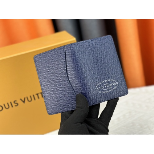 Cheap Louis Vuitton LV Card Case In Blue For Unisex #1182115 Replica Wholesale [$29.00 USD] [ITEM#1182115] on Replica Louis Vuitton LV Wallets