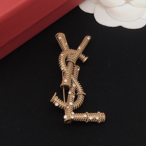 Cheap Yves Saint Laurent Brooches For Women #1182311 Replica Wholesale [$29.00 USD] [ITEM#1182311] on Replica Yves Saint Laurent Brooches