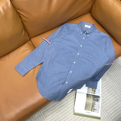Cheap Thom Browne TB Shirts Long Sleeved For Unisex #1183220 Replica Wholesale [$52.00 USD] [ITEM#1183220] on Replica Thom Browne TB Shirts