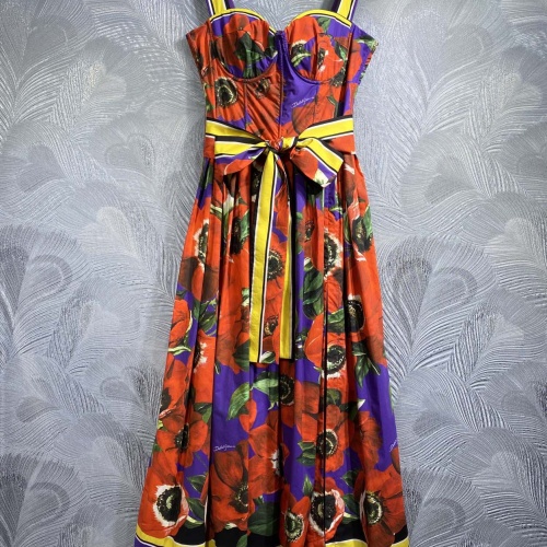 Cheap Dolce &amp; Gabbana Dresses Sleeveless For Women #1183329 Replica Wholesale [$135.00 USD] [ITEM#1183329] on Replica Dolce &amp; Gabbana Dresses