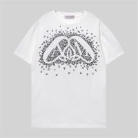 Cheap Alexander McQueen T-shirts Short Sleeved For Unisex #1180935 Replica Wholesale [$32.00 USD] [ITEM#1180935] on Replica Alexander McQueen T-shirts