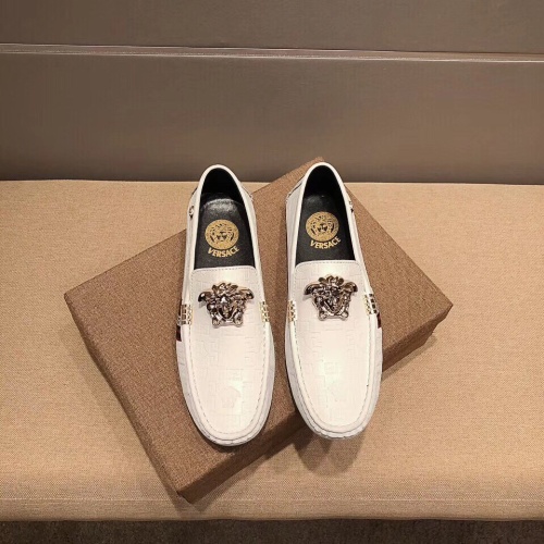 Cheap Versace Leather Shoes For Men #1183670 Replica Wholesale [$68.00 USD] [ITEM#1183670] on Replica Versace Leather Shoes