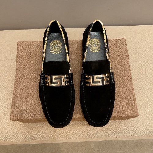Cheap Versace Leather Shoes For Men #1183674 Replica Wholesale [$68.00 USD] [ITEM#1183674] on Replica Versace Leather Shoes