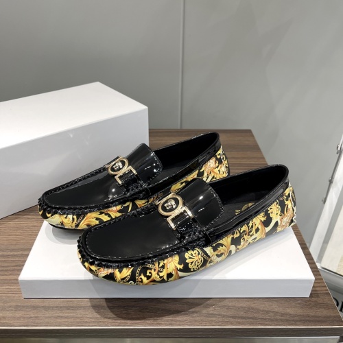 Cheap Versace Leather Shoes For Men #1183687 Replica Wholesale [$68.00 USD] [ITEM#1183687] on Replica Versace Leather Shoes