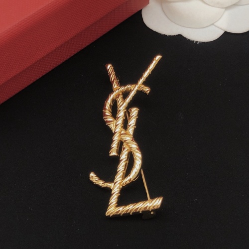 Cheap Yves Saint Laurent Brooches For Women #1184163 Replica Wholesale [$27.00 USD] [ITEM#1184163] on Replica Yves Saint Laurent Brooches