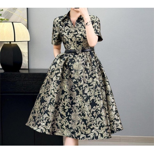 Cheap Christian Dior Dresses Short Sleeved For Women #1184228 Replica Wholesale [$108.00 USD] [ITEM#1184228] on Replica Christian Dior Dresses