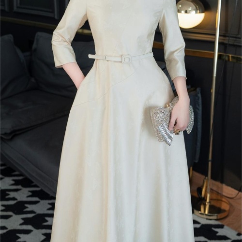 Cheap Christian Dior Dresses Middle Sleeved For Women #1184231 Replica Wholesale [$122.00 USD] [ITEM#1184231] on Replica Christian Dior Dresses