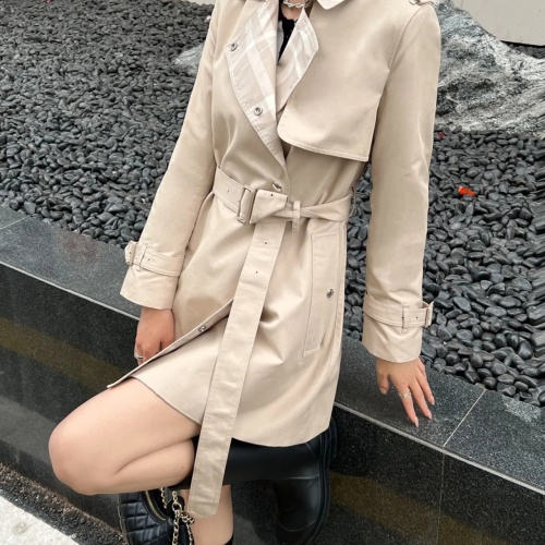 Cheap Burberry Trench Coat Long Sleeved For Women #1184481 Replica Wholesale [$160.00 USD] [ITEM#1184481] on Replica Burberry Trench Coat