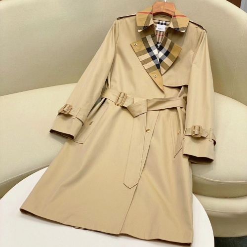 Cheap Burberry Trench Coat Long Sleeved For Women #1184482 Replica Wholesale [$160.00 USD] [ITEM#1184482] on Replica Burberry Trench Coat