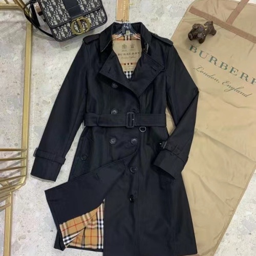 Cheap Burberry Trench Coat Long Sleeved For Women #1184869 Replica Wholesale [$160.00 USD] [ITEM#1184869] on Replica Burberry Trench Coat