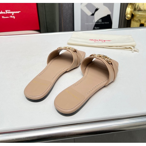 Cheap Salvatore Ferragamo Slippers For Women #1184979 Replica Wholesale [$82.00 USD] [ITEM#1184979] on Replica Salvatore Ferragamo Slippers