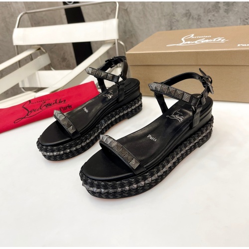 Cheap Christian Louboutin Sandal For Women #1185071 Replica Wholesale [$100.00 USD] [ITEM#1185071] on Replica Christian Louboutin Sandal