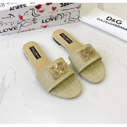 Cheap Dolce &amp; Gabbana D&amp;G Slippers For Women #1185328 Replica Wholesale [$76.00 USD] [ITEM#1185328] on Replica Dolce &amp; Gabbana D&amp;G Slippers