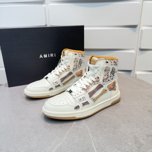 Cheap Amiri High Tops Shoes For Women #1185341 Replica Wholesale [$125.00 USD] [ITEM#1185341] on Replica Amiri High Tops Shoes