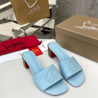 Cheap Christian Louboutin CL Slippers For Women #1185093 Replica Wholesale [$96.00 USD] [ITEM#1185093] on Replica Christian Louboutin CL Slippers