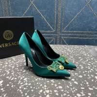 Cheap Versace High-Heeled Shoes For Women #1185599 Replica Wholesale [$115.00 USD] [ITEM#1185599] on Replica Versace High-Heeled Shoes