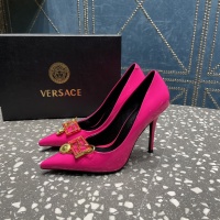 Cheap Versace High-Heeled Shoes For Women #1185604 Replica Wholesale [$115.00 USD] [ITEM#1185604] on Replica Versace High-Heeled Shoes