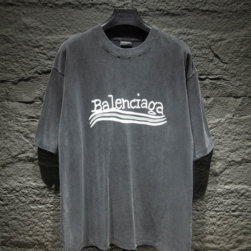 Cheap Balenciaga T-Shirts Short Sleeved For Unisex #1185843 Replica Wholesale [$39.00 USD] [ITEM#1185843] on Replica Balenciaga T-Shirts