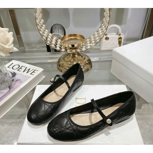 Cheap Christian Dior Flat Shoes For Women #1185883 Replica Wholesale [$92.00 USD] [ITEM#1185883] on Replica Christian Dior Flat Shoes