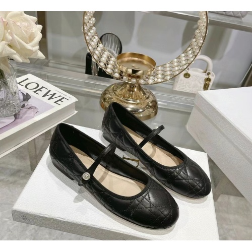 Cheap Christian Dior Flat Shoes For Women #1185883 Replica Wholesale [$92.00 USD] [ITEM#1185883] on Replica Christian Dior Flat Shoes