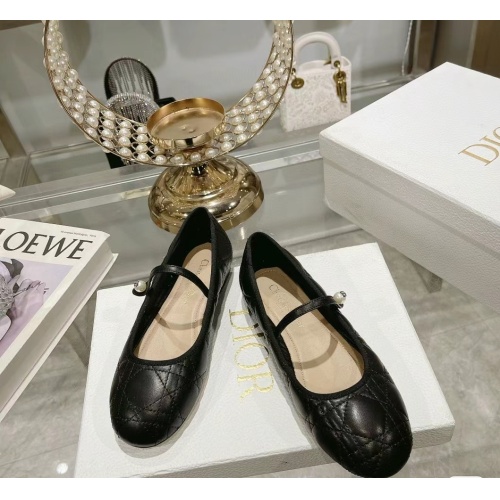 Cheap Christian Dior Flat Shoes For Women #1185883 Replica Wholesale [$92.00 USD] [ITEM#1185883] on Replica Christian Dior Flat Shoes