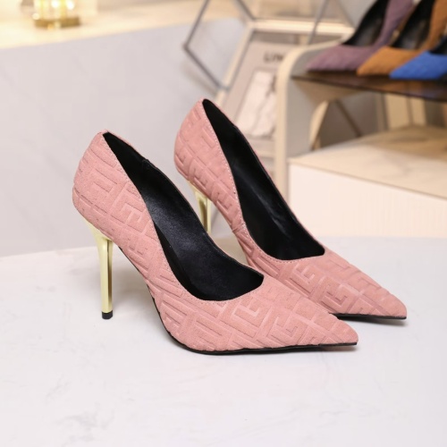 Cheap Balmain High-Heeled Shoes For Women #1185906 Replica Wholesale [$80.00 USD] [ITEM#1185906] on Replica Balmain High-Heeled Shoes