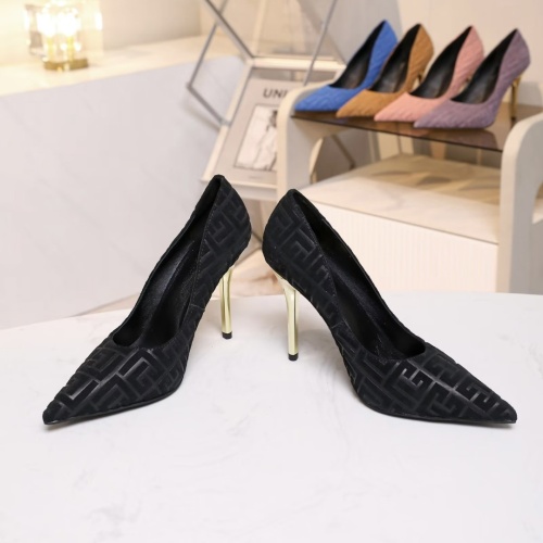 Cheap Balmain High-Heeled Shoes For Women #1185912 Replica Wholesale [$80.00 USD] [ITEM#1185912] on Replica Balmain High-Heeled Shoes