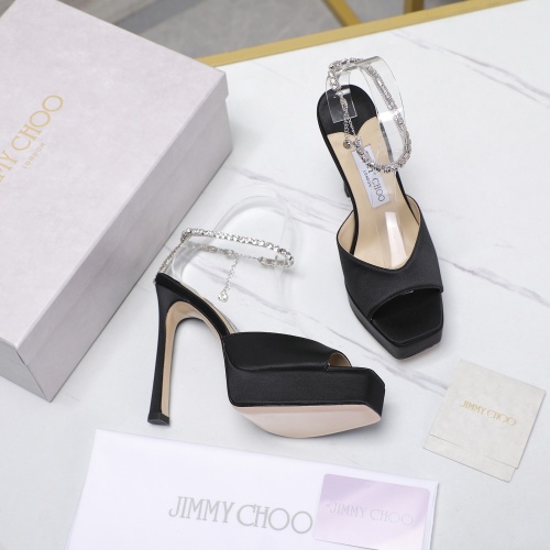 Cheap Jimmy Choo Sandals For Women #1185997 Replica Wholesale [$128.00 USD] [ITEM#1185997] on Replica Jimmy Choo Sandals