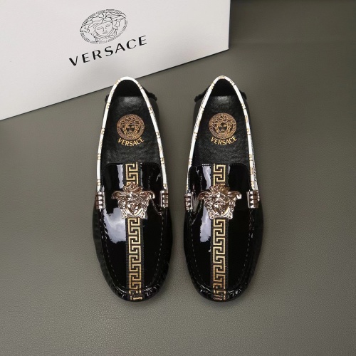 Cheap Versace Leather Shoes For Men #1186117 Replica Wholesale [$68.00 USD] [ITEM#1186117] on Replica Versace Leather Shoes