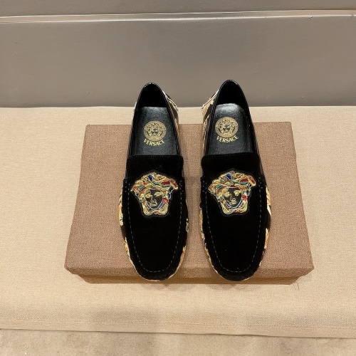 Cheap Versace Leather Shoes For Men #1186122 Replica Wholesale [$68.00 USD] [ITEM#1186122] on Replica Versace Leather Shoes
