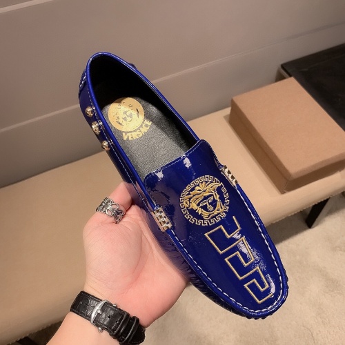 Cheap Versace Leather Shoes For Men #1186124 Replica Wholesale [$72.00 USD] [ITEM#1186124] on Replica Versace Leather Shoes