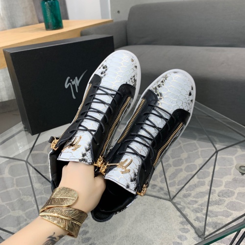 Cheap Giuseppe Zanotti High Tops Shoes For Men #1186144 Replica Wholesale [$92.00 USD] [ITEM#1186144] on Replica Giuseppe Zanotti High Tops Shoes