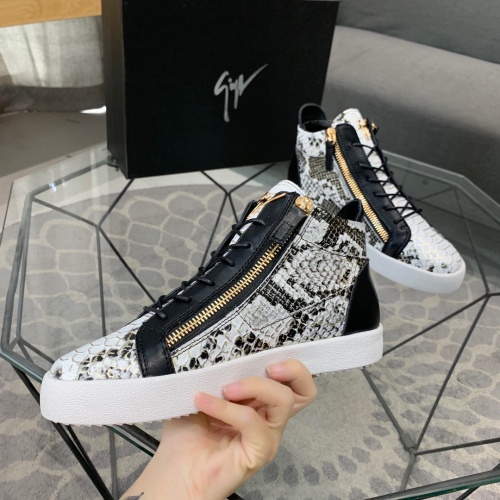 Cheap Giuseppe Zanotti High Tops Shoes For Men #1186144 Replica Wholesale [$92.00 USD] [ITEM#1186144] on Replica Giuseppe Zanotti High Tops Shoes