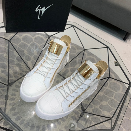 Cheap Giuseppe Zanotti High Tops Shoes For Men #1186145 Replica Wholesale [$92.00 USD] [ITEM#1186145] on Replica Giuseppe Zanotti High Tops Shoes