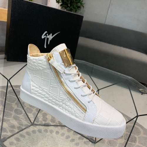 Cheap Giuseppe Zanotti High Tops Shoes For Men #1186145 Replica Wholesale [$92.00 USD] [ITEM#1186145] on Replica Giuseppe Zanotti High Tops Shoes