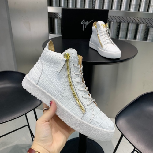 Cheap Giuseppe Zanotti High Tops Shoes For Men #1186147 Replica Wholesale [$92.00 USD] [ITEM#1186147] on Replica Giuseppe Zanotti High Tops Shoes