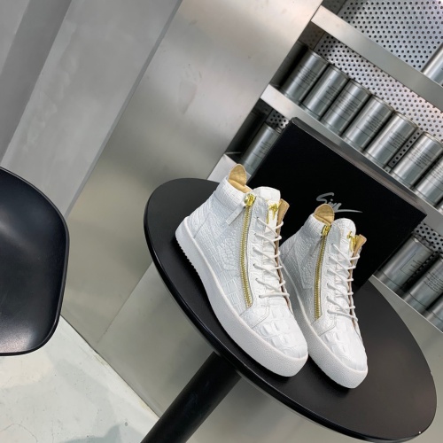 Cheap Giuseppe Zanotti High Tops Shoes For Men #1186147 Replica Wholesale [$92.00 USD] [ITEM#1186147] on Replica Giuseppe Zanotti High Tops Shoes