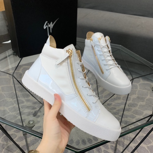 Cheap Giuseppe Zanotti High Tops Shoes For Men #1186151 Replica Wholesale [$92.00 USD] [ITEM#1186151] on Replica Giuseppe Zanotti High Tops Shoes