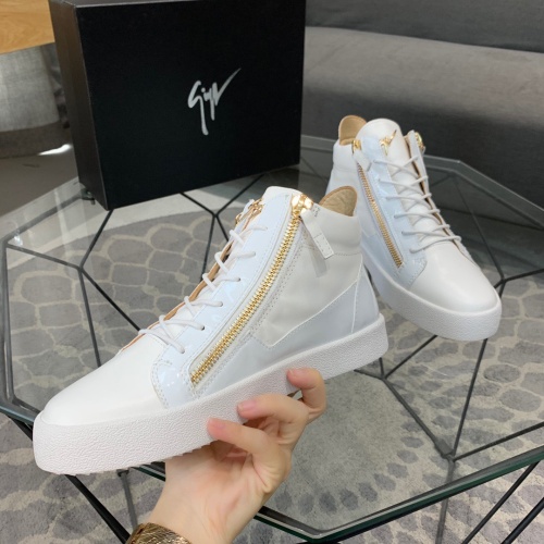 Cheap Giuseppe Zanotti High Tops Shoes For Men #1186151 Replica Wholesale [$92.00 USD] [ITEM#1186151] on Replica Giuseppe Zanotti High Tops Shoes