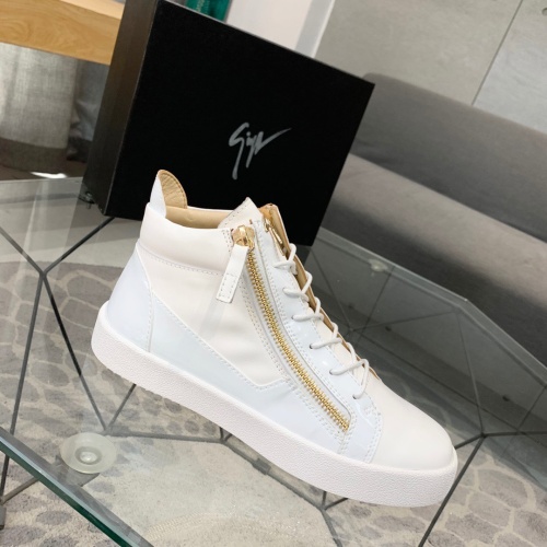 Cheap Giuseppe Zanotti High Tops Shoes For Men #1186151 Replica Wholesale [$92.00 USD] [ITEM#1186151] on Replica Giuseppe Zanotti High Tops Shoes