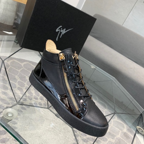 Cheap Giuseppe Zanotti High Tops Shoes For Men #1186152 Replica Wholesale [$92.00 USD] [ITEM#1186152] on Replica Giuseppe Zanotti High Tops Shoes